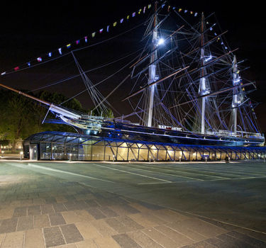 Cutty Sark Side View Night Web
